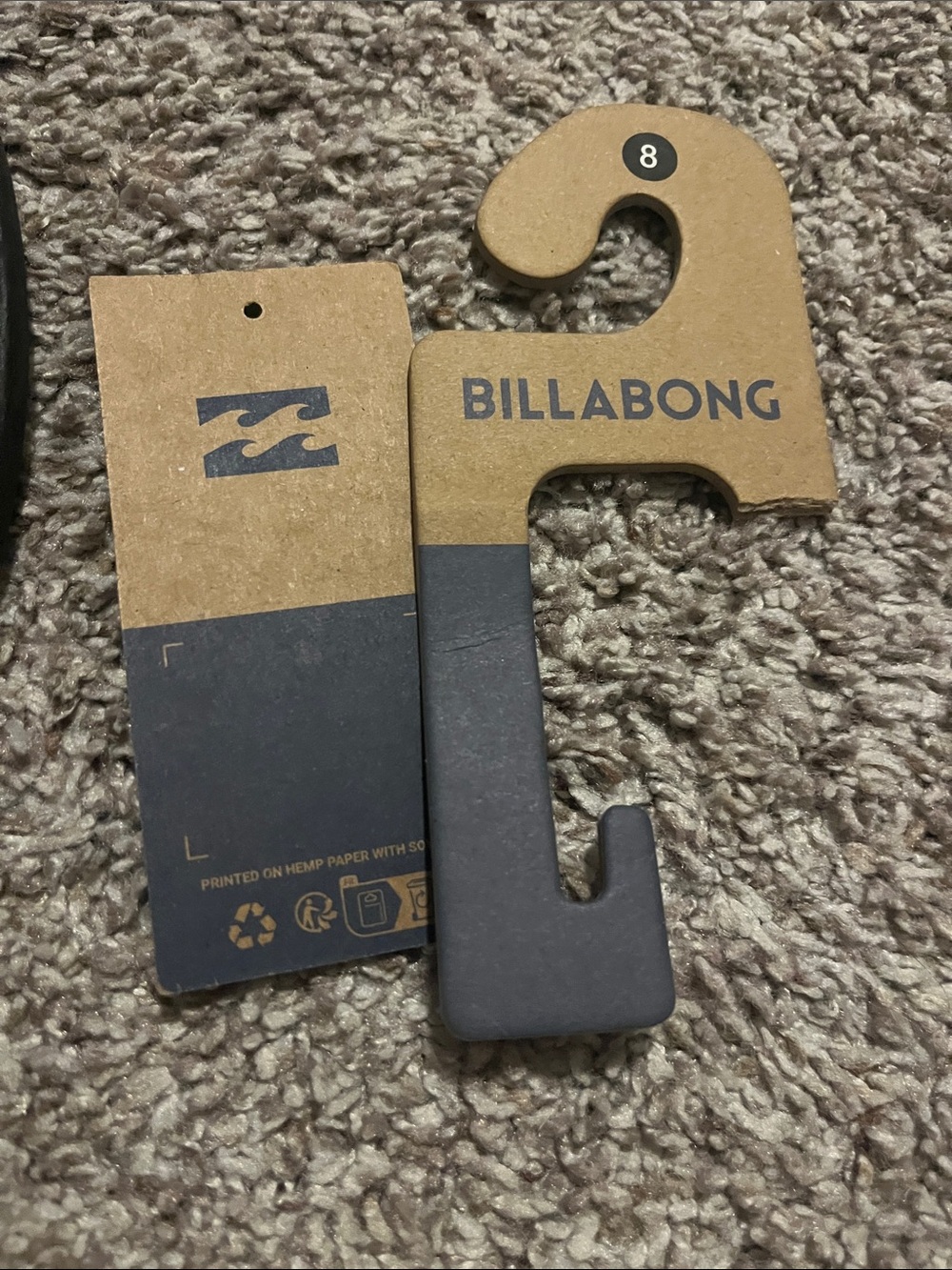 Billabong Black Cushioned Toe Loop Sandals - Picture 5 of 5